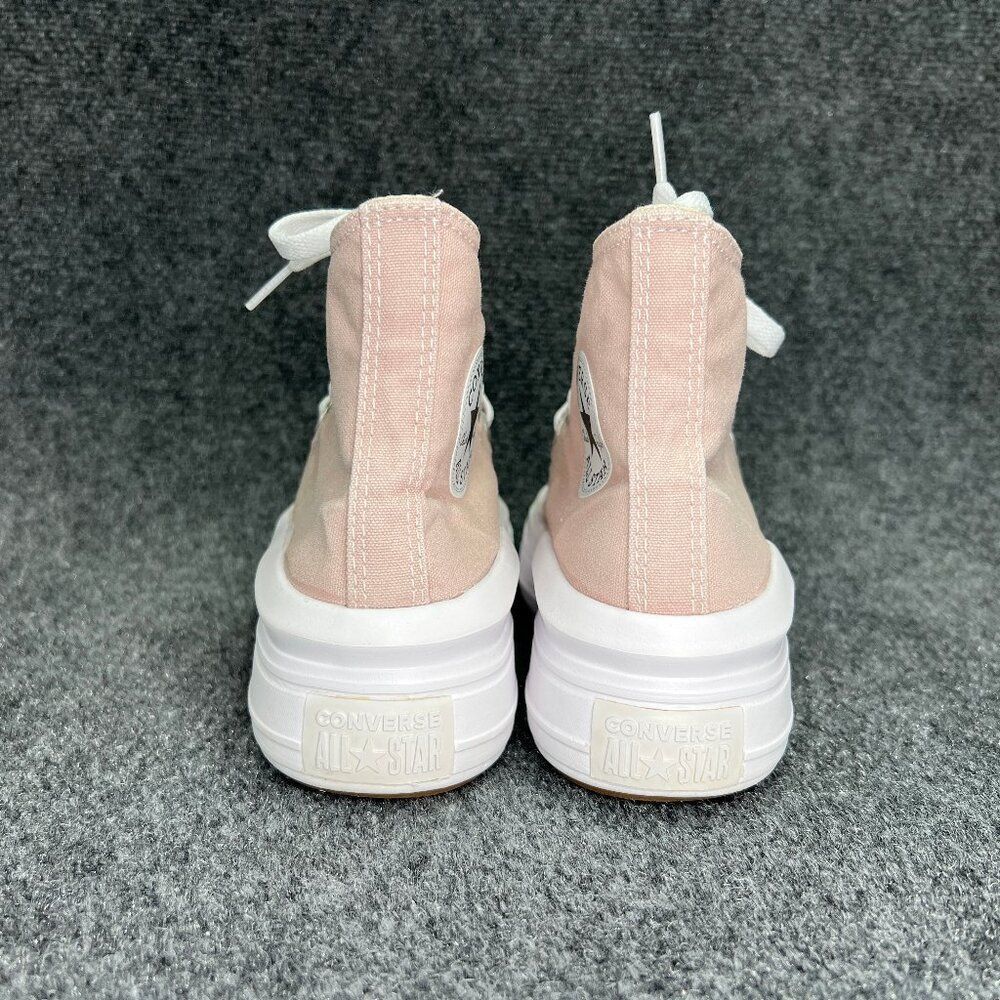 Converse Move Sneakers Women's 7.5 Light Pink Chuck Taylor All Star Hi Top Shoes - Picture 5 of 12